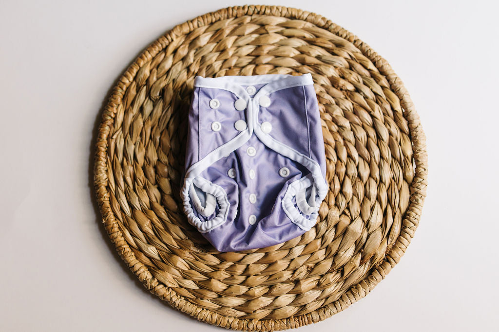 Lavender Mist Newborn Reusable Cloth Diaper Cover