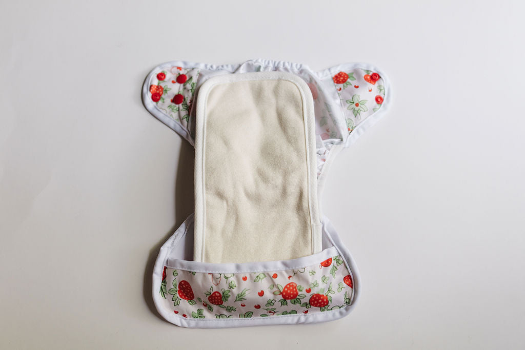 Strawberry Patch Newborn Reusable Cloth Diaper Cover