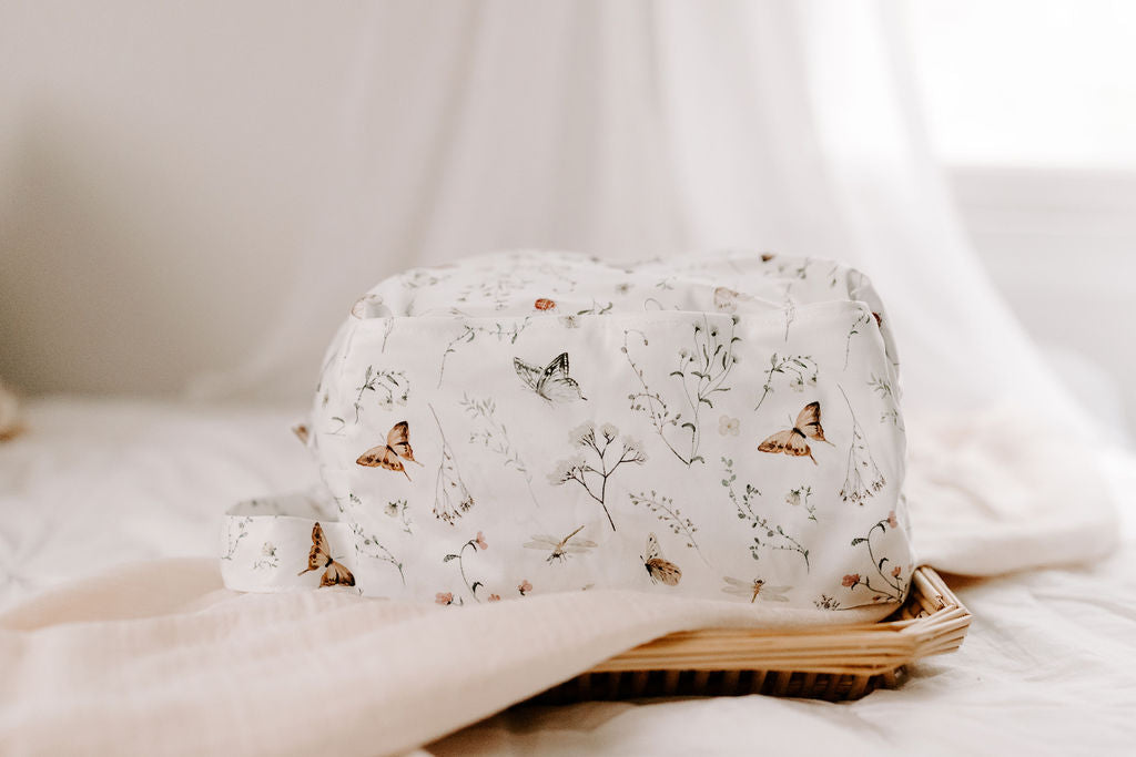 Korbin | Slate Reversible Water Resistant Diaper Pod / Travel Cube