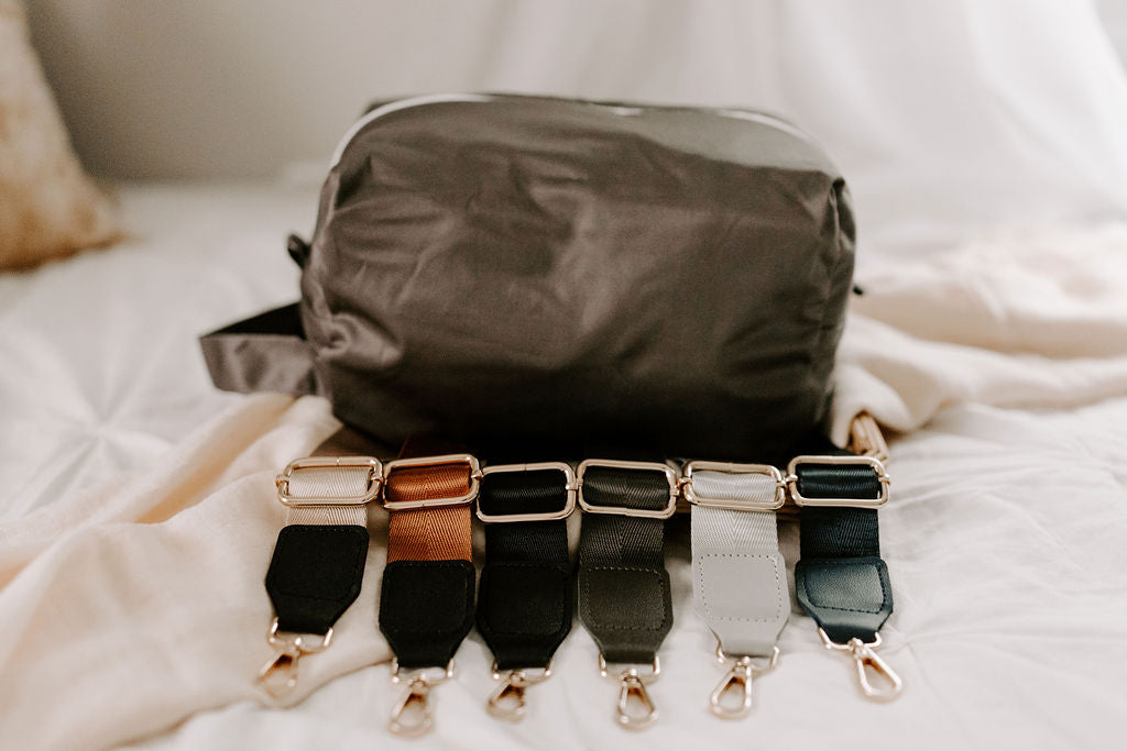 Korbin | Slate Reversible Water Resistant Diaper Pod / Travel Cube