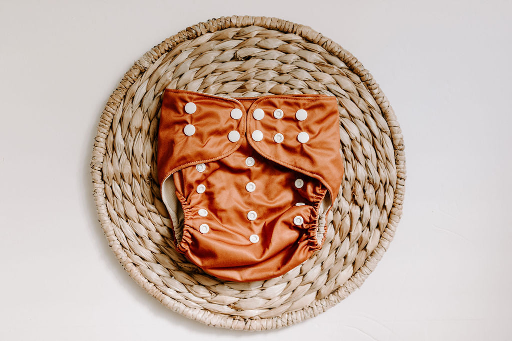 Rust Reusable Cloth Pocket Diaper