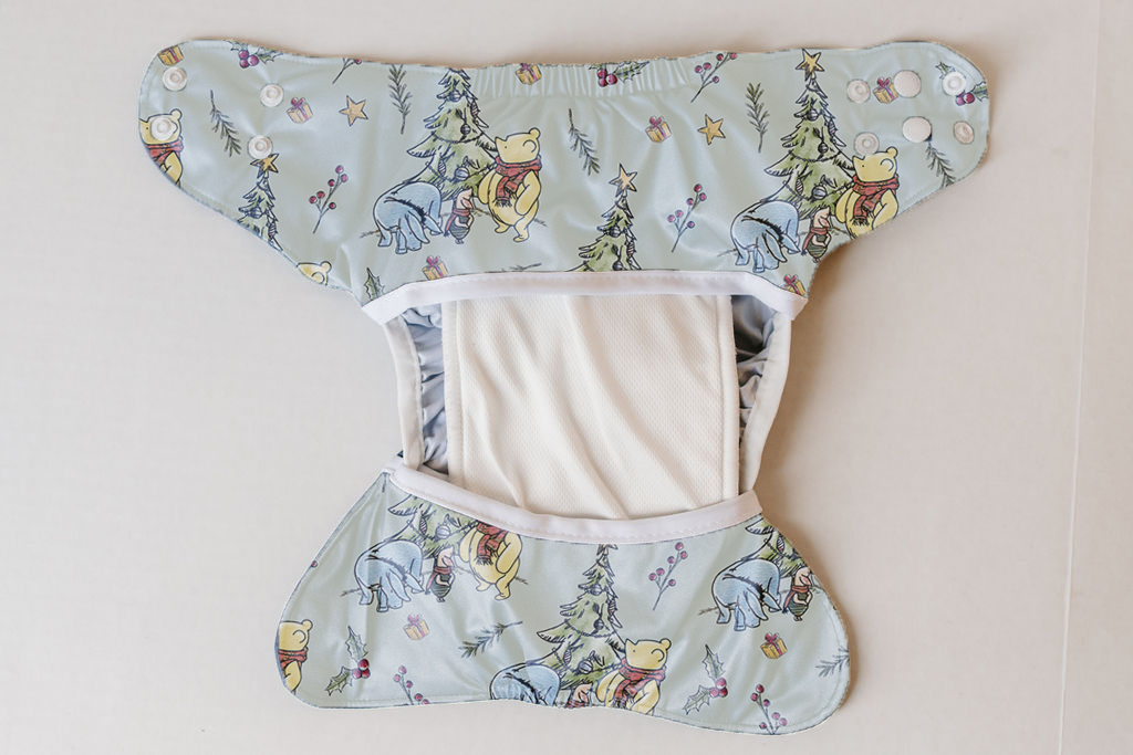 Classic Pooh's Christmas Reusable Cloth Diaper Cover