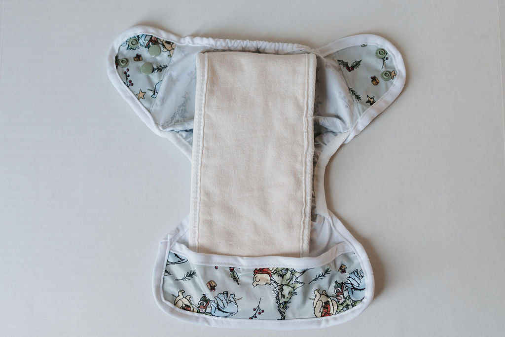 Classic Pooh's Christmas Newborn Reusable Cloth Diaper Cover