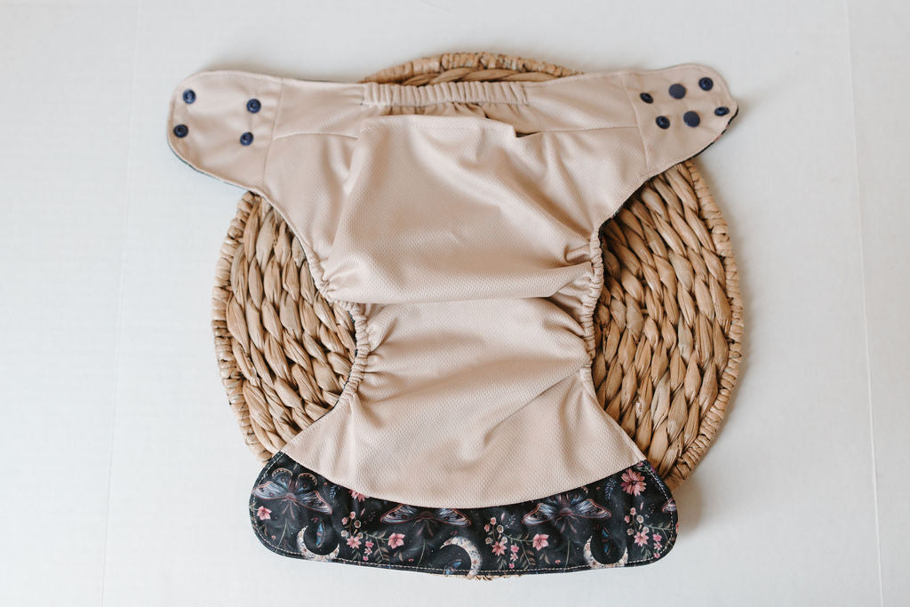Midnight Garden Reusable Cloth Pocket Diaper