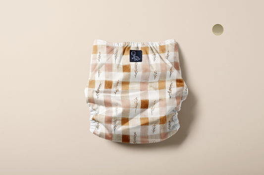 Gingham Garden Reusable Cloth Diaper Cover (Preorder)