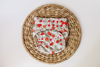 Strawberry Patch Reusable Cloth Pocket Diaper