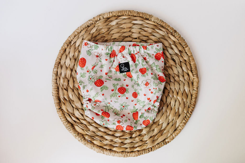 Strawberry Patch Reusable Cloth Pocket Diaper