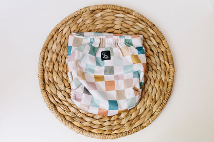 Earthy Checks Reusable Cloth Pocket Diaper