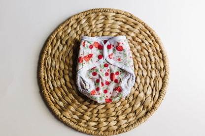 Strawberry Patch Newborn Reusable Cloth Diaper Cover