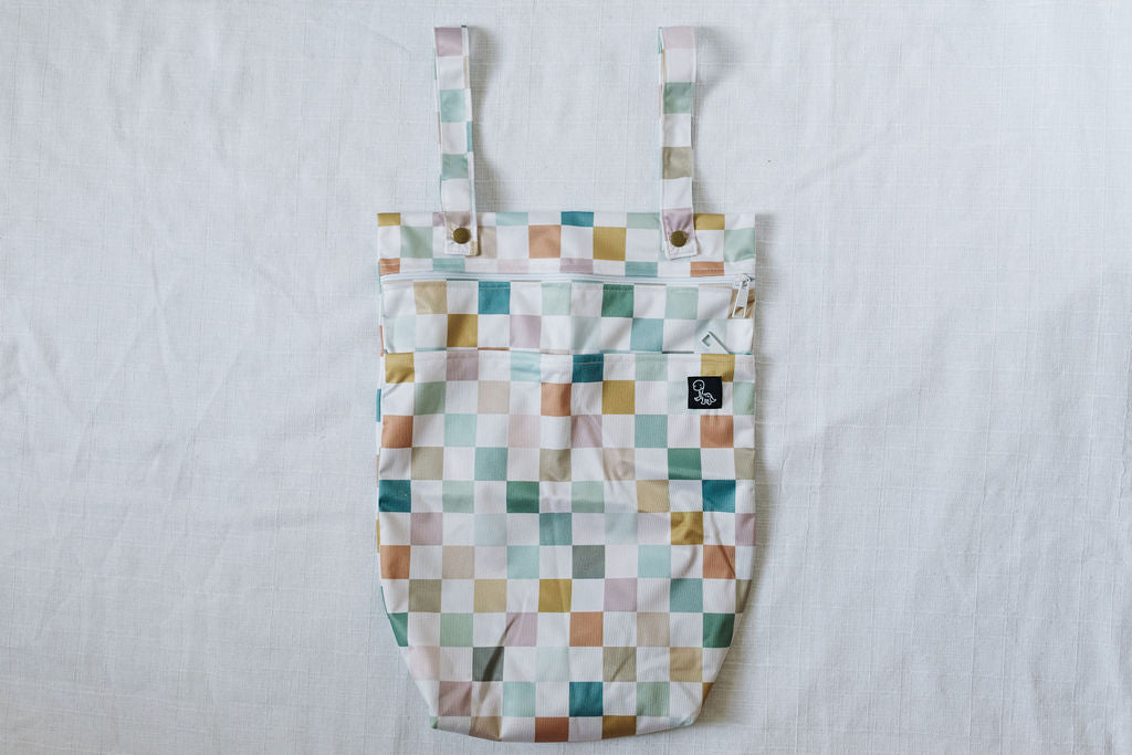 Earthy Checks Wet Bag