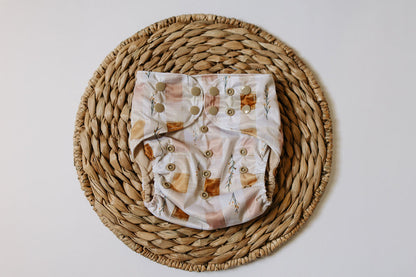 Gingham Garden Reusable Cloth Pocket Diaper