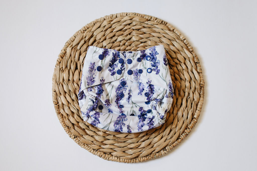 Lavender Fields Reusable Cloth Diaper Cover