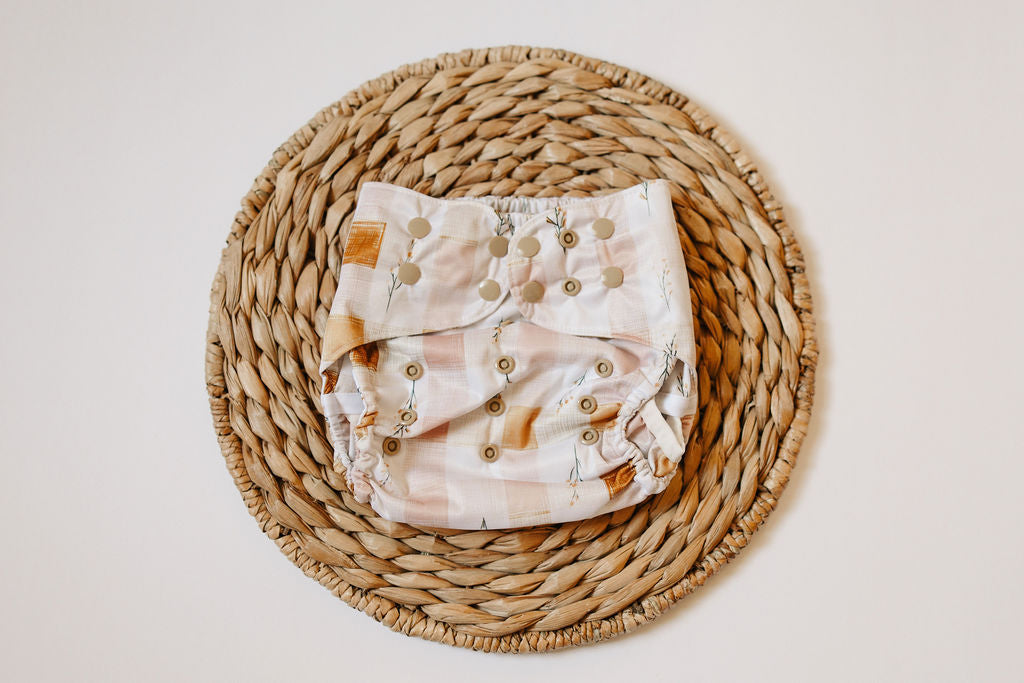 Gingham Garden Reusable Cloth Diaper Cover