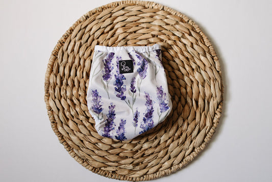 Lavender Fields Newborn Reusable Cloth Diaper Cover