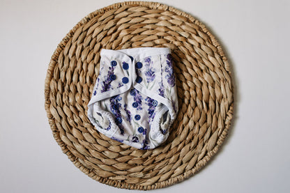Lavender Fields Newborn Reusable Cloth Diaper Cover