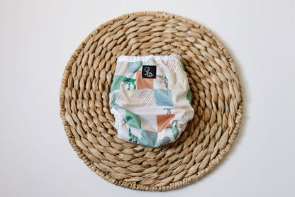 Roaring Checks Newborn Reusable Cloth Diaper Cover