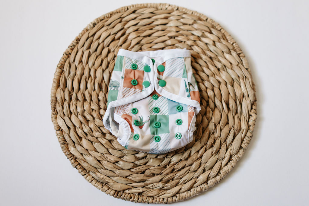 Roaring Checks Newborn Reusable Cloth Diaper Cover