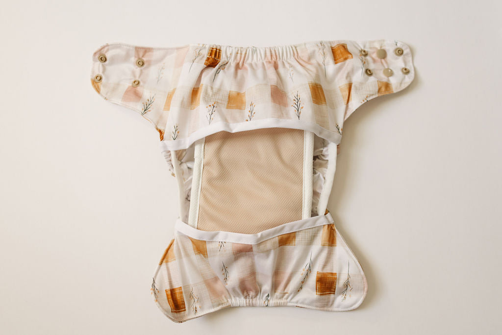 Gingham Garden Reusable Cloth Diaper Cover