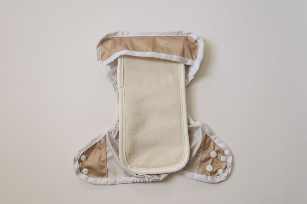Toasted Oat Newborn Reusable Cloth Diaper Cover
