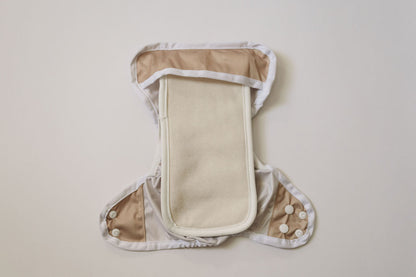Toasted Oat Newborn Reusable Cloth Diaper Cover