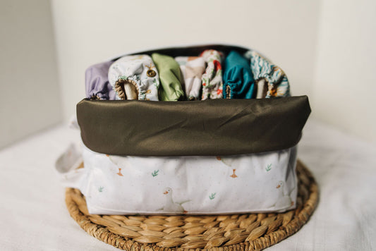 Coffee | Maelyn Water Resistant Diaper Pod / Travel Cube