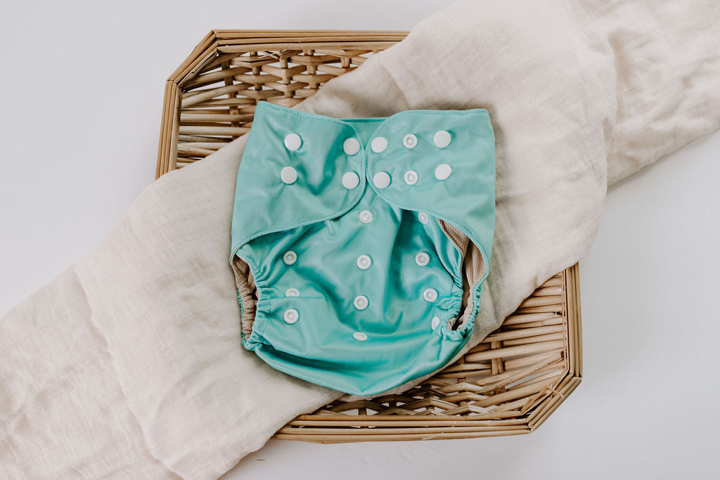 Turquoise Reusable Cloth Pocket Diaper