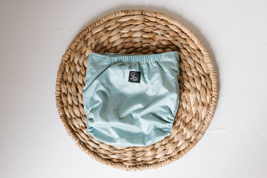 Ice Blue Reusable Cloth Pocket Diaper