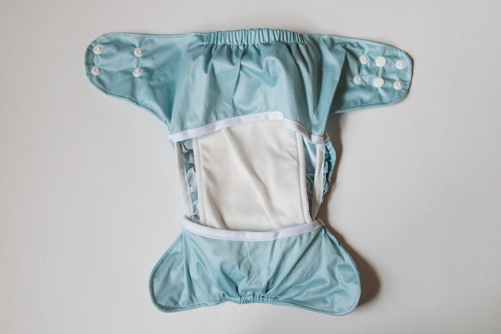 Ice Blue Reusable Cloth Diaper Cover