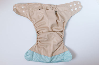 Ice Blue Reusable Cloth Pocket Diaper