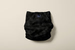 Load image into Gallery viewer, Black Velvet Newborn Reusable Cloth Diaper Cover (Preorder)
