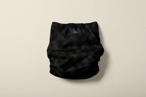 Black Velvet Newborn Reusable Cloth Diaper Cover (Preorder)