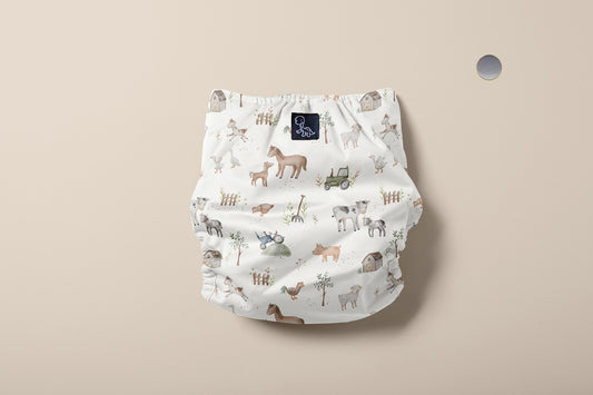 Farm Life Reusable Cloth Diaper Cover (Preorder)