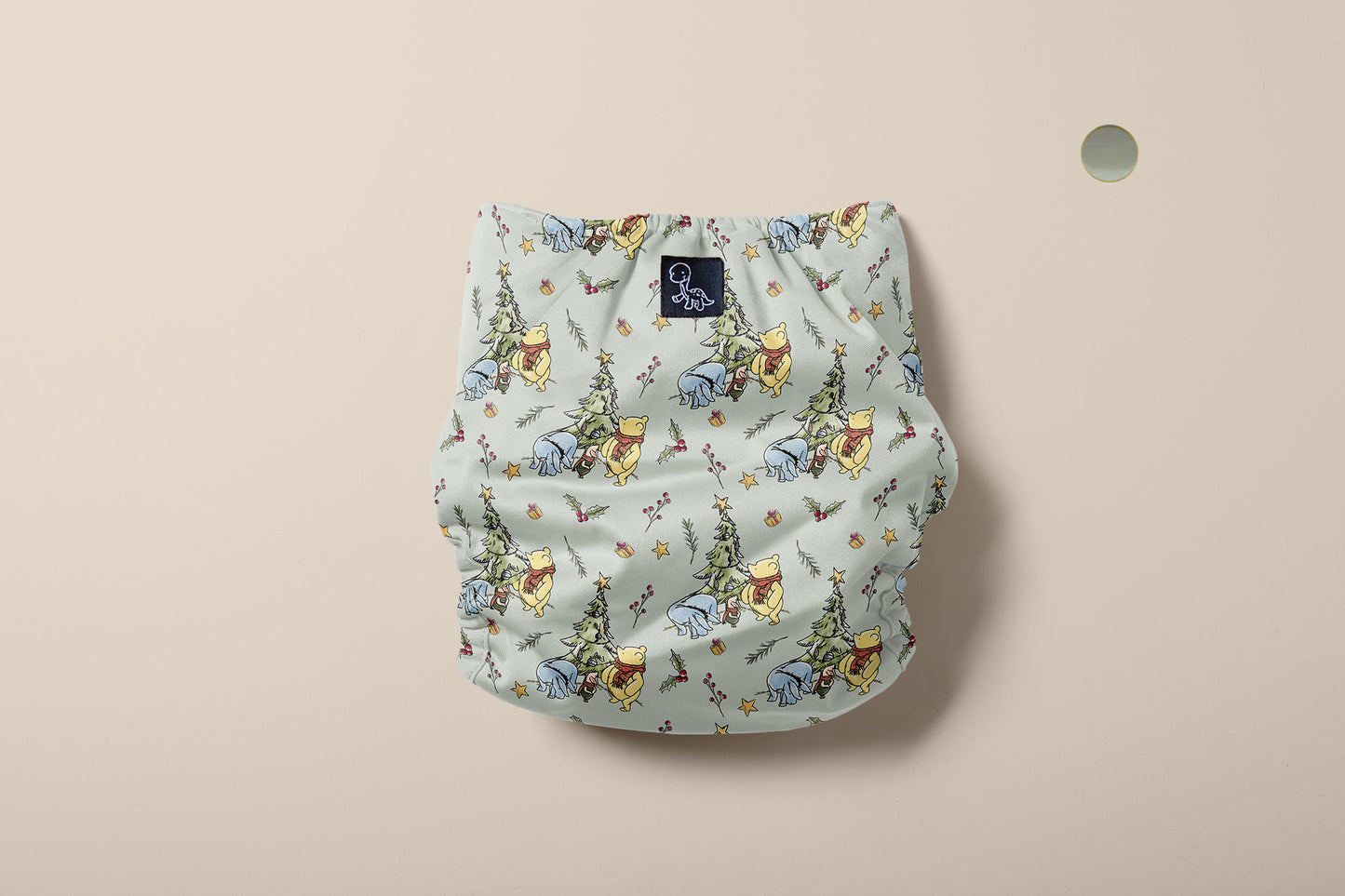 Classic Pooh's Christmas Reusable Cloth Diaper Cover (Preorder)