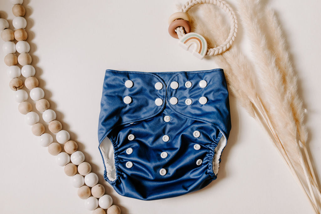 Navy Reusable Cloth Pocket Diaper