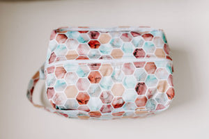 Honeycomb Water Resistant Diaper Pod / Travel Cube