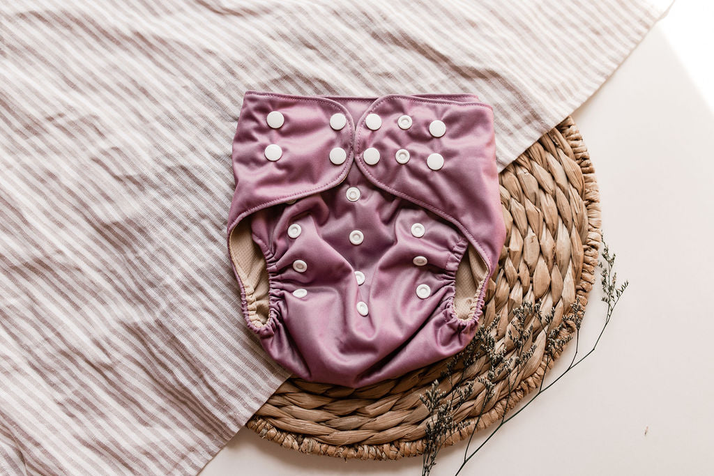 Mauve Reusable Cloth Pocket Diaper