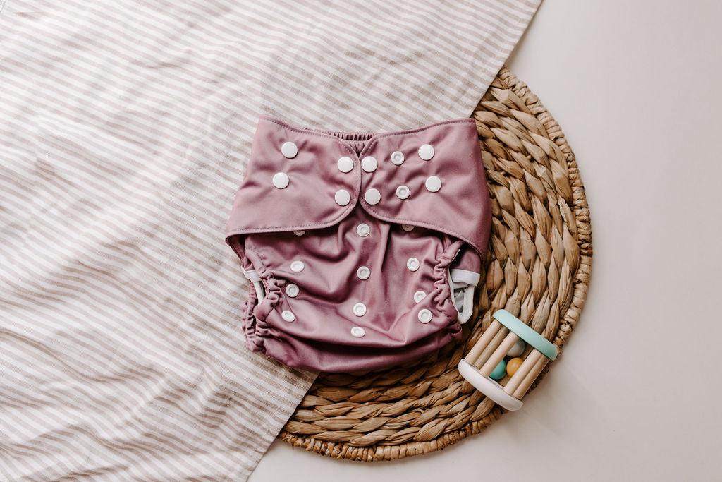 Mauve Reusable Cloth Diaper Cover