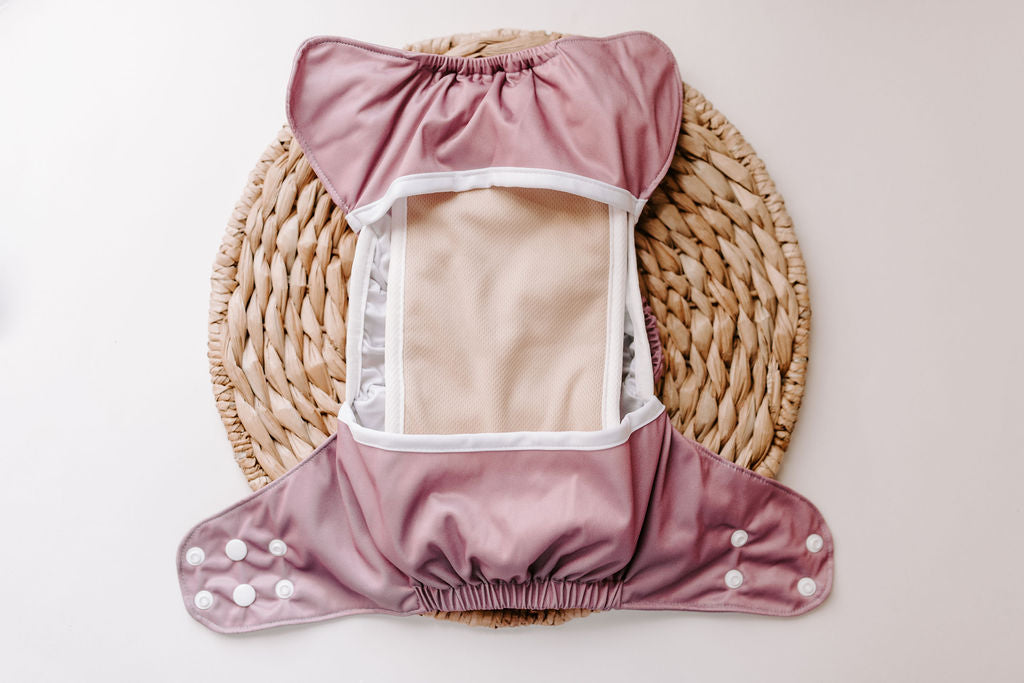 Mauve Reusable Cloth Diaper Cover