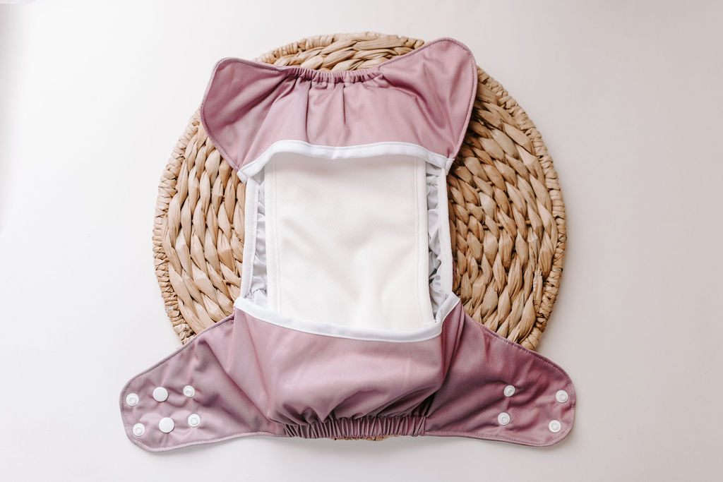 Mauve Reusable Cloth Diaper Cover